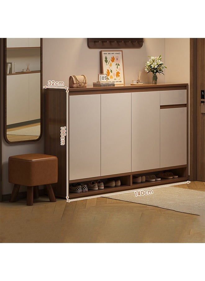 keke - Luxury Multifunctional Entryway Shoe Cabinet & Drawer Storage 140 CM - Image 1