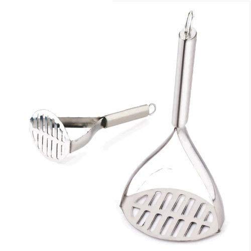 APEX Stainless Steel Potato Masher Vegetable Masher Pav Bhaji Masher Masher Silver 1 Piece - Image 1
