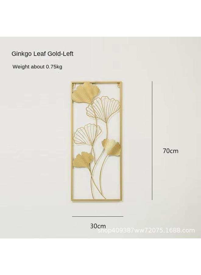 Bluejw New Chinese Style Wrought Iron Leaf Living Room Background Wall TV Sofa Porch Room Decoration - Image 1