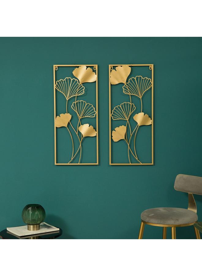 Bluejw New Chinese Style Wrought Iron Leaf Living Room Background Wall TV Sofa Porch Room Decoration - Image 2