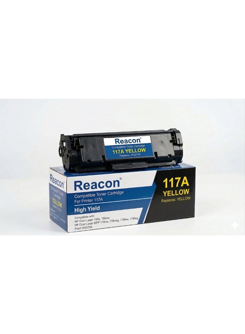 Reacon خراطيش حبر 117A W2070A متوافقة مع طابعة HP Color Laser 150a و HP Color Laser 150nw و HP Color Laser MFP 178nw و HP Color Laser MFP 179fnw باللون الأسود - Image 3