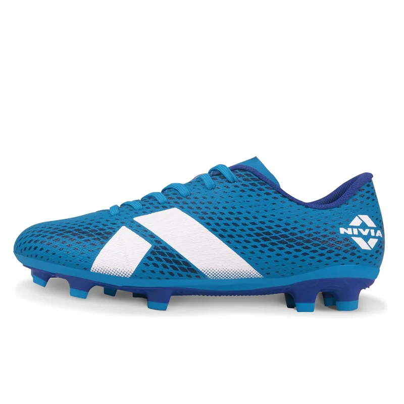 نيفيا Nivia Bezel Football Studs for Men - High Shear Dual Color TPU Sole with 3D Texture Upper for Soft & Hard Natural Grass