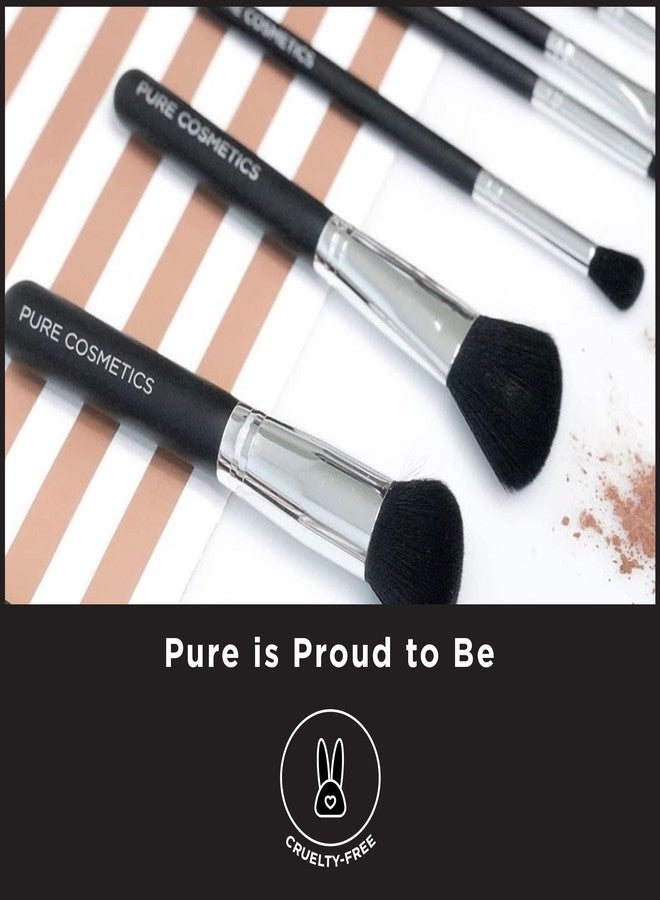 Pure Cosmetics 10 Piece Quilted Brush Set - Image 5