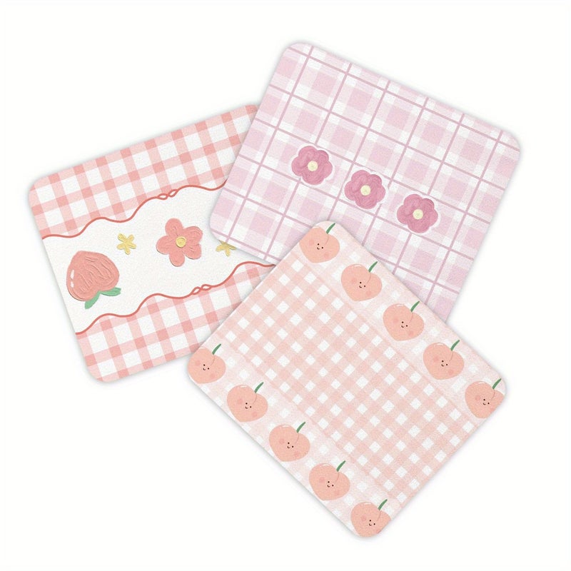 6 Pcs Microfiber Wipe Glasses Cloth Cartoon Fruit Pattern Scratch Free Cleaning Cloth - Image 3