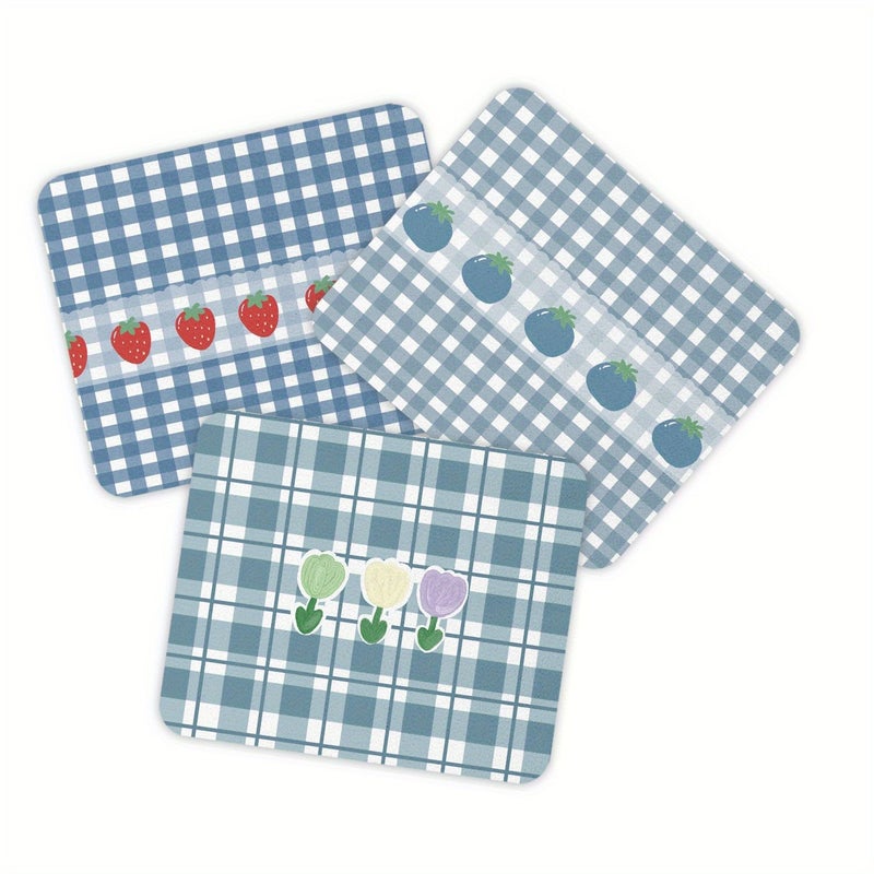 6 Pcs Microfiber Wipe Glasses Cloth Cartoon Fruit Pattern Scratch Free Cleaning Cloth - Image 5