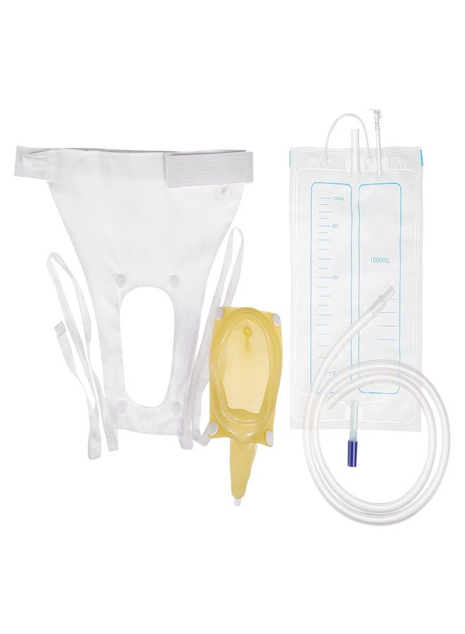 HEALLILY Female Urine Bag Urinal Collector Anti Allergic Medical Liquid Urine Bag Wearable Urinal System for Women Ladies - Image 1