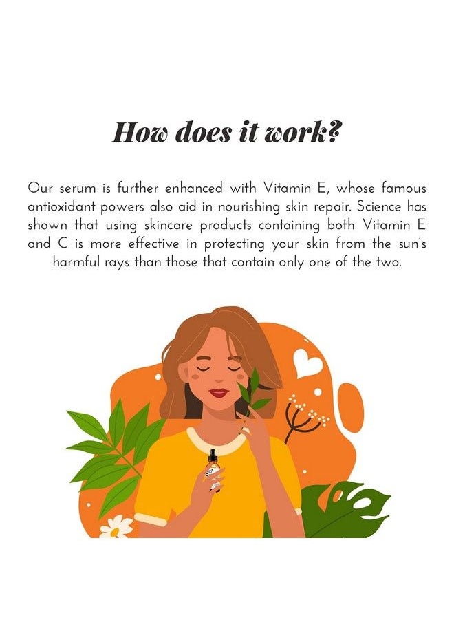 artnaturals Antiaging Vitamin C Serum (1 Fl Oz / 30Ml) With Hyaluronic Acid And Vit E Wrinkle Repairs Dark Circles Fades Age Spots And Sun Damage Enhanced 20% Vitamin C (Anga0120)  - Image 4