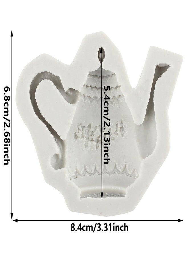 YANQINMS Teapot Silicone Fondant Molds Tea Party Chocolate Mold For Sugar Cake Decorating Cupcake Topper Candy Gum Paste Polymer Clay - Image 2