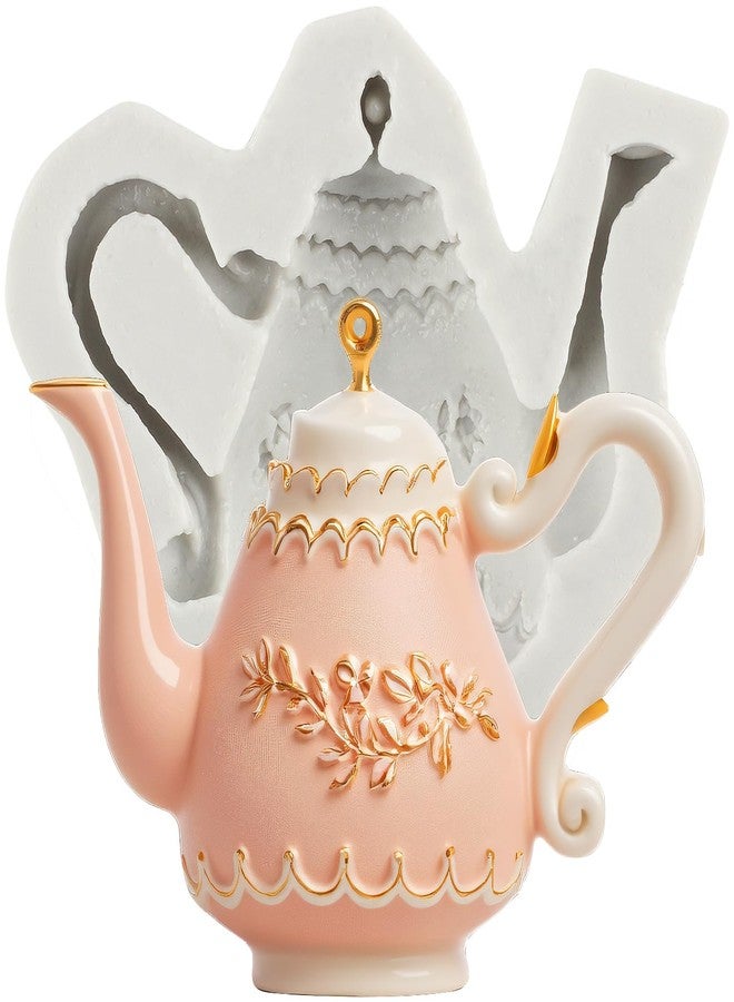 YANQINMS Teapot Silicone Fondant Molds Tea Party Chocolate Mold For Sugar Cake Decorating Cupcake Topper Candy Gum Paste Polymer Clay - Image 1