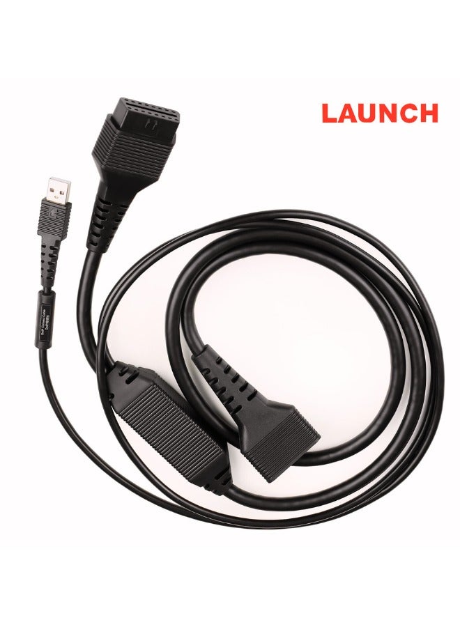 Launch Tech USA DoIP Cable 16Pin for Launch X431 Diagzone Xdiag Xpro5 Diagnostic scanner BMW Mercedes Benz Land Rover, Lingke and Volvo. - Image 1