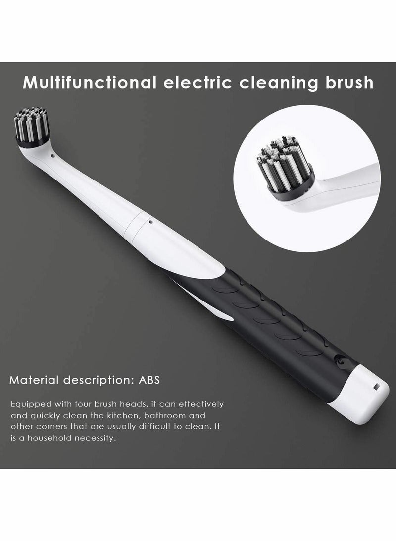 KASTWAVE Electric Sonic Cleaning Brush Sonic Sink Scrubber with 4 Brush Head Cleaning Brush Oscillating Cleaning Tool Power Brush Handheld Cordless Electric Scrubber  - Image 5