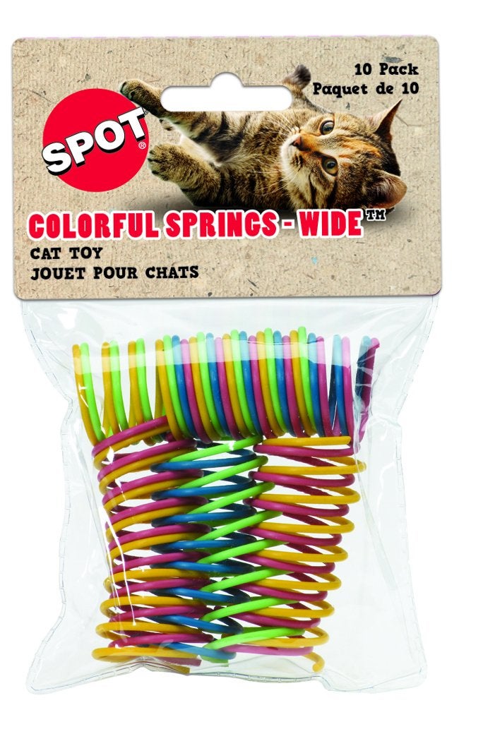SPOT Colorful Cat Spring Toys â€“ 2" Bouncy Coils for Indoor Cats & Kittens to Swat, Chase, Bite â€“ Interactive Enrichment Toys, Safe Plastic, 10-Pack, Multi-Color - Image 2