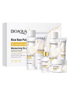 6pcs Rice Raw Pulp Skin Care Set