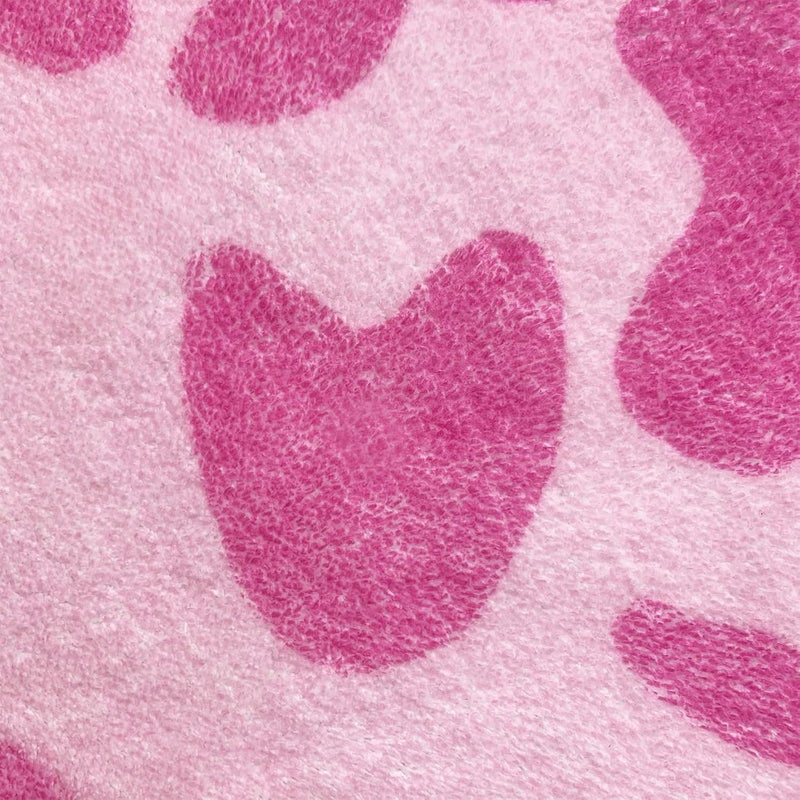 USTIDE سجادة يوسايد بنمط الفهد الوردي سجادة داخلية فخمة لغرفة الفتيات سجادات وردية لطيفة لغرفة النوم غرفة المعيشة غرفة الأطفال سكن المراهقين 4x6 قدم - Image 5