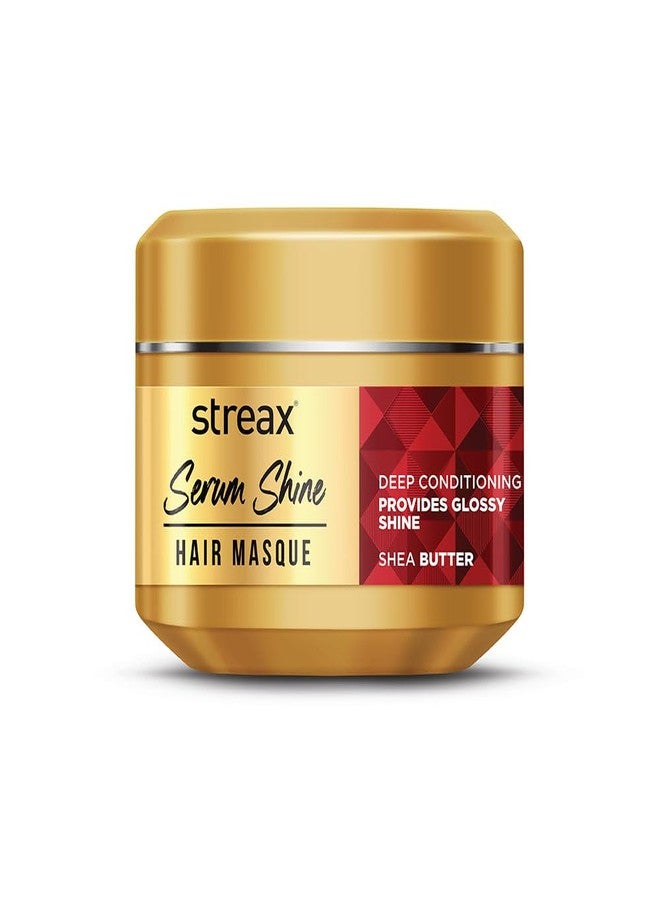Streax Serum Shine Hair Mask for Frizzy Hair-200gm, Mask for Dry, Damaged Hair, Provides Deep Conditioning & Nourishment, Infused with Shea Butter, For Dry, Frizzy Hair, For All Hair Types - Image 1
