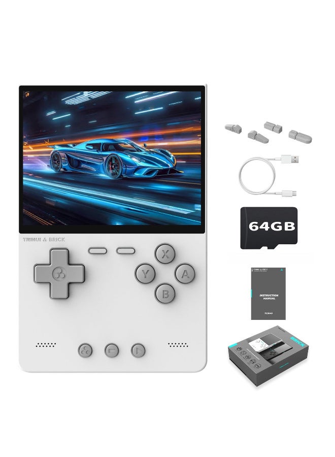 TRIMUI Brick Retro Game Console Portable Retro Gaming WiFi Multiplayer 3.2-inch 1024*768 IPS Screen 3000mAh Built-in 64G TF Card Linux Retro Handheld - Image 1