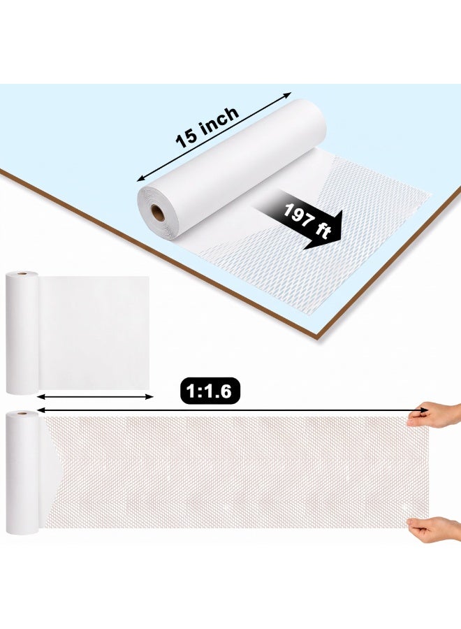 Kidepoch Honeycomb Packing Paper | 15"x197' Heavy Duty Moving & Shipping Paper with Fragile Stickers, Eco-Friendly Recyclable Cushioning Wrap for Furniture, Fragile Items, Gift Packaging & DIY Crafts (White) - Image 2