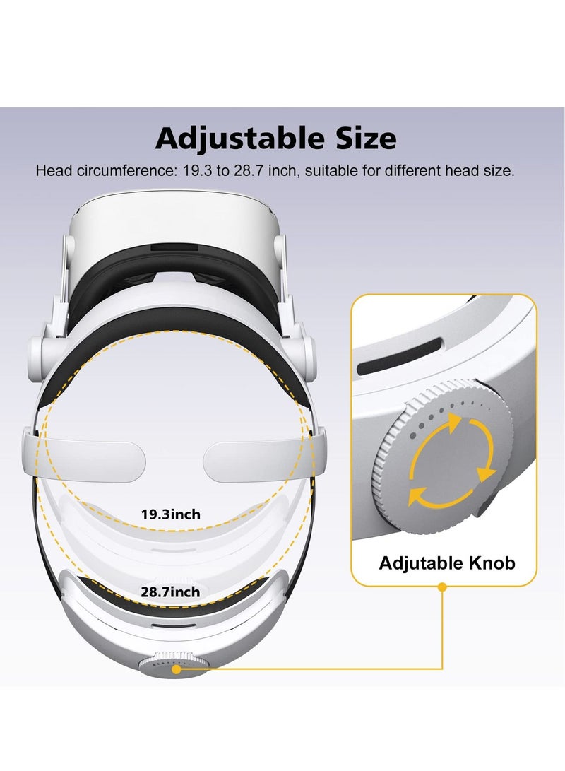 Head Strap for Oculus Quest 2, Comfort Elite Strap Replacement for Reduce Face ​Pressure, Enhanced Support in VR, Lightweight  Adjustable Strap Accessories for Meta/Oculus Quest2 - Image 5