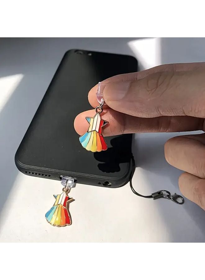 Rainbow Lucky Star Phone Dust Plug For Type C Port Phone Pendant Decorations - Image 5