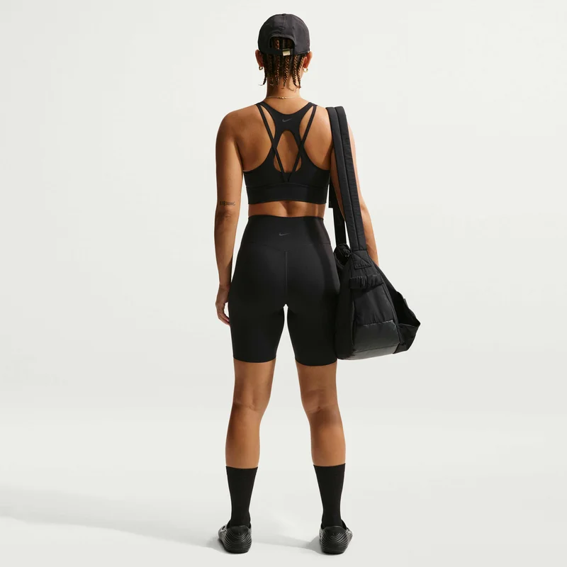 Nike Black Women's Zenvy Padded Longline Sports Bra for Women | Best Price UAE