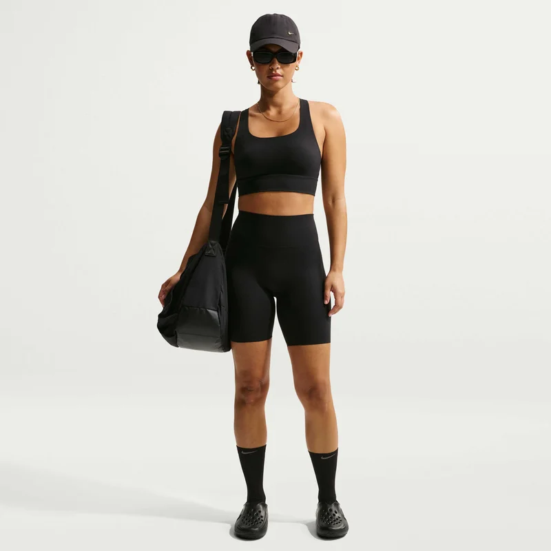 Nike Black Women's Zenvy Padded Longline Sports Bra for Women | Best Price UAE
