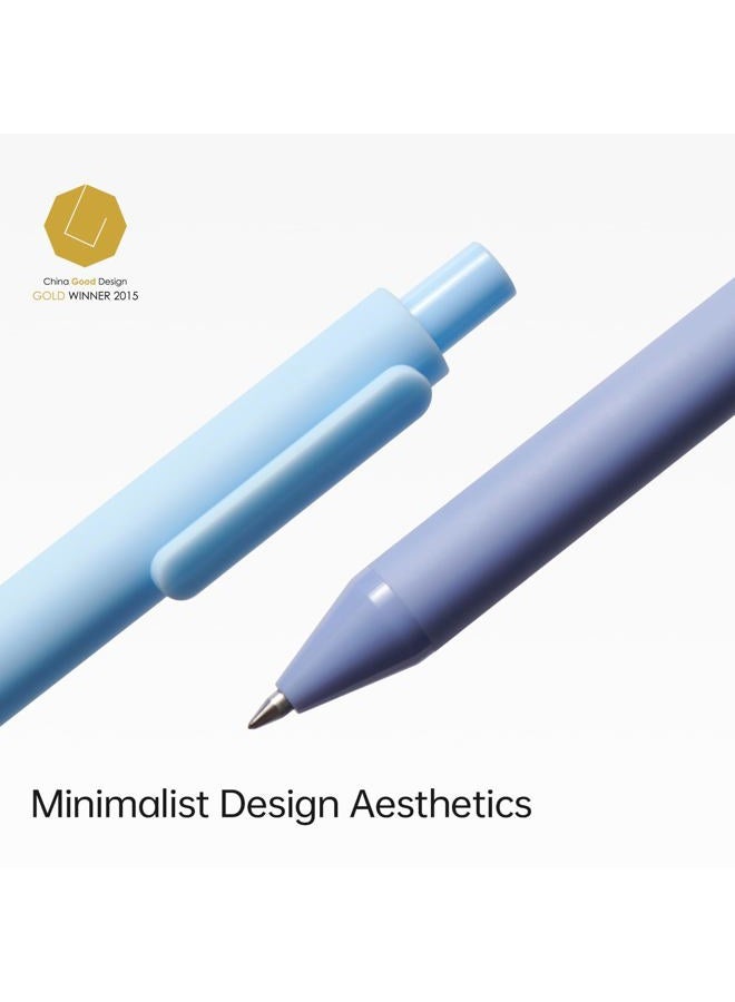 Kaco PURE Gel Ink Pens Sunrise Impression Series 5 Pieces Gel Pens 0.5mm Fine Point 5 Assorted Ink Colors - Image 4