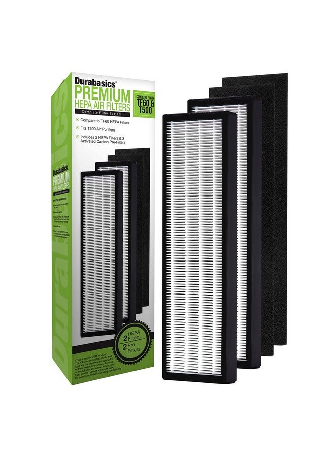 Durabasics HEPA Filters Compatible with Alen T500-2 Pack Replacement Filter - Image 1