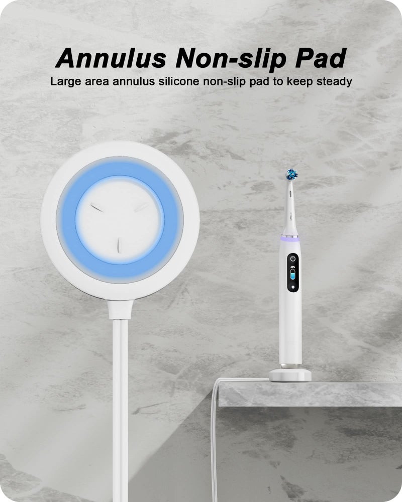 WUKUR Charger for Oral-B iO Series Electric Toothbrush, Magnetic Charging Base for Oral-B iO Series 7/8/9 Electric Toothbrush (White) - Image 5