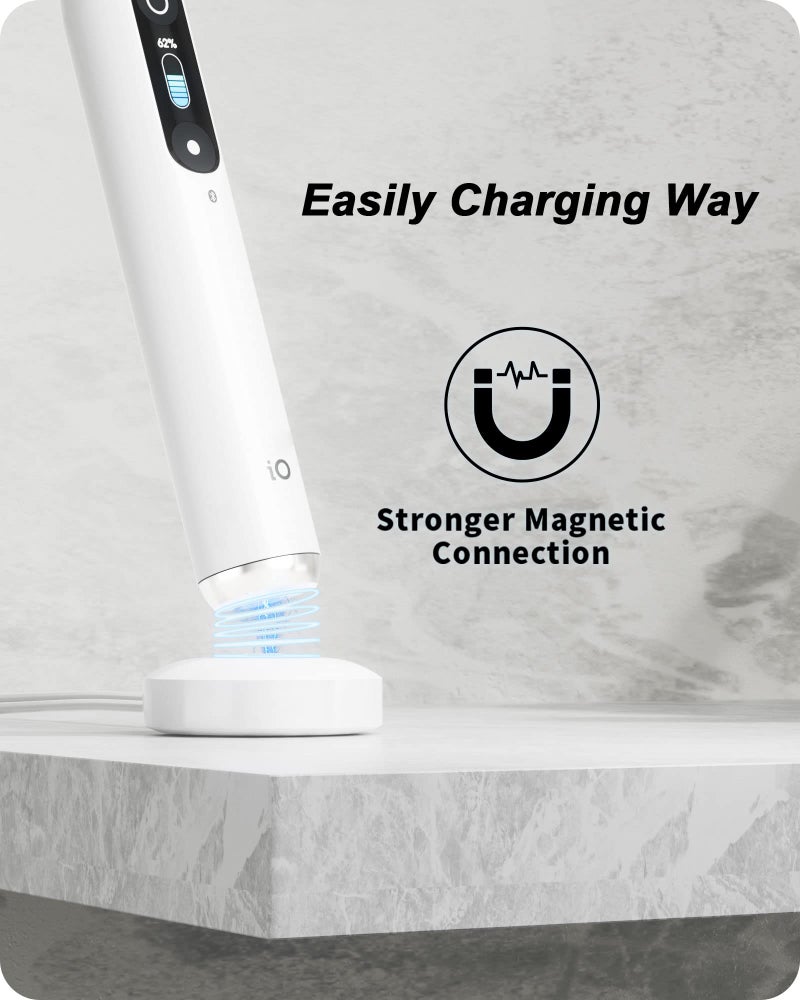 WUKUR Charger for Oral-B iO Series Electric Toothbrush, Magnetic Charging Base for Oral-B iO Series 7/8/9 Electric Toothbrush (White) - Image 3