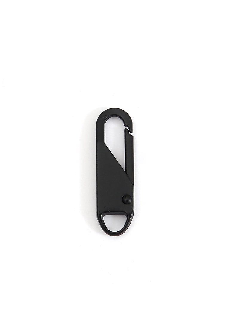 Generic Tool-Free Detachable Zipper Pull Tab for Garments, Shoes Lobster type Black 