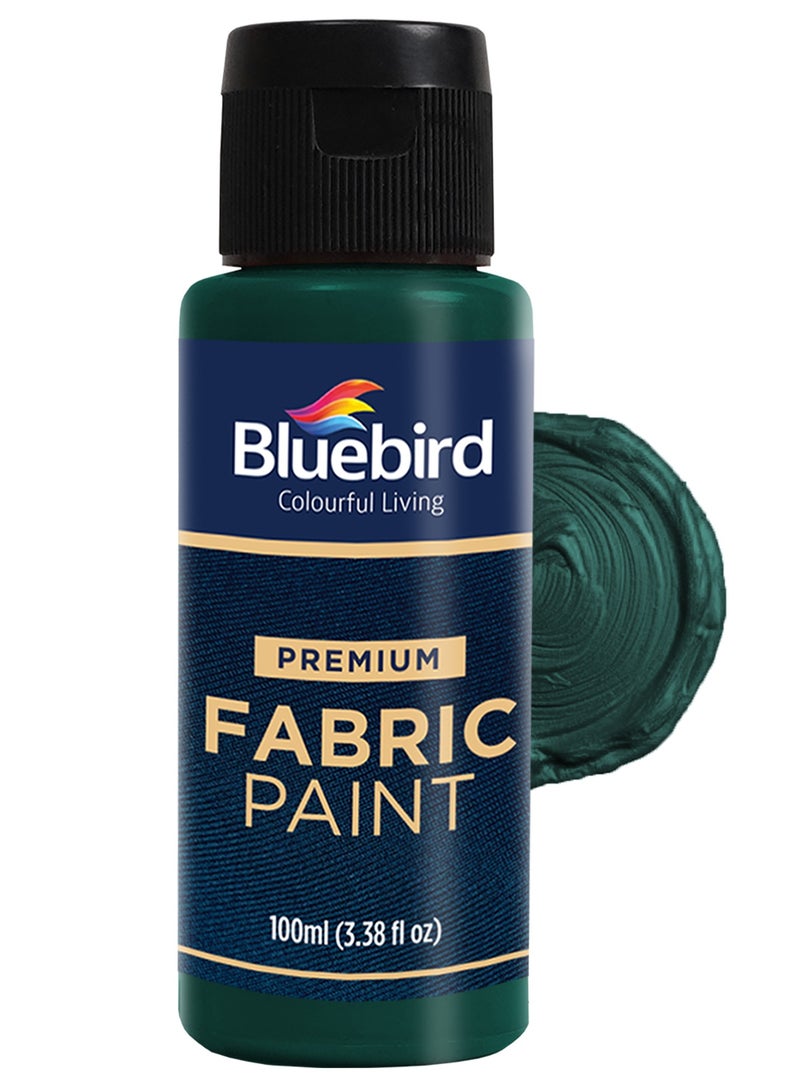 Bluebird  طلاء نسيج دائم 100 مل طلاء نسيج غير سام للملابس باللون الأخضر الفثالو - Image 1