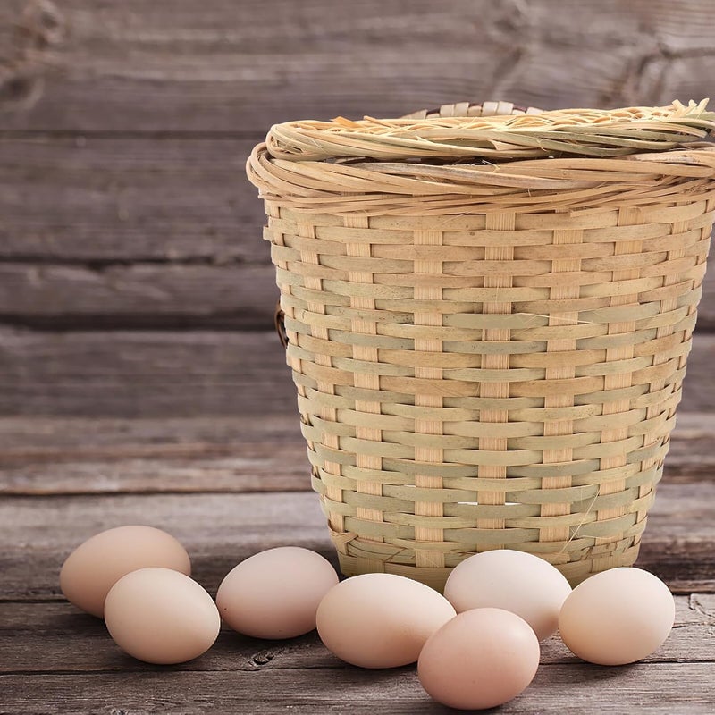 LABRIMP Woven Egg Basket and Tea Storage Basket 2pcs 16x14cm Food Storage Holder for Kitchen and Dining Organization - Image 5