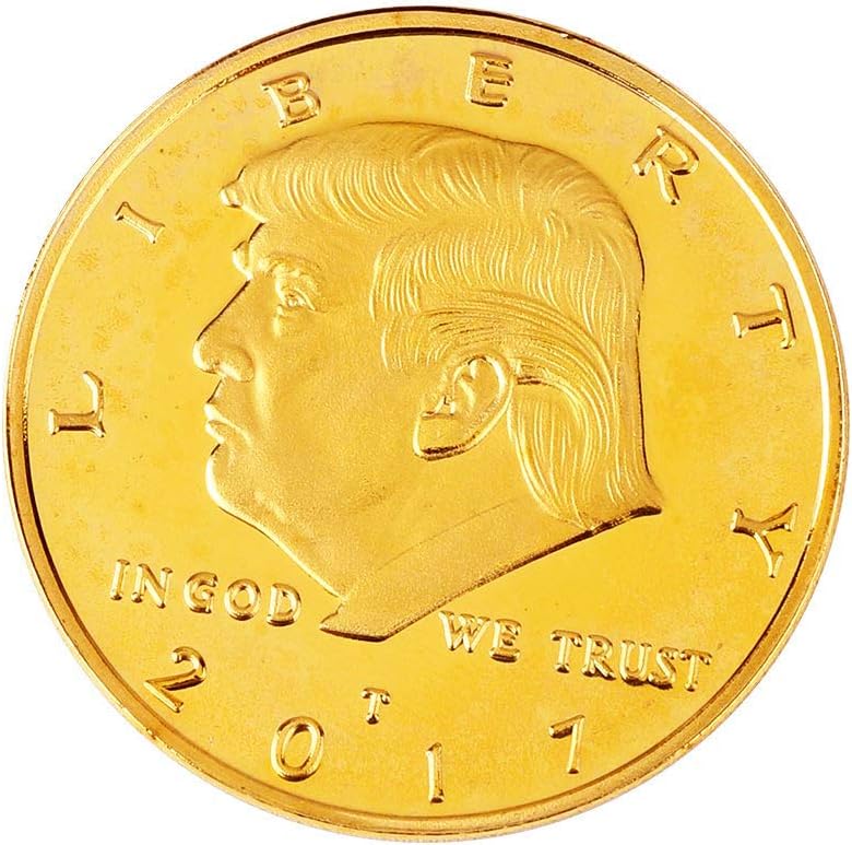 كلاراكو عملة دونالد ترامب الذهبية، عملة ذهبية مطلية بالذهب لعام ٢٠١٧، الرئيس الخامس والأربعون - عبوة من ١٠ عملات - Image 3