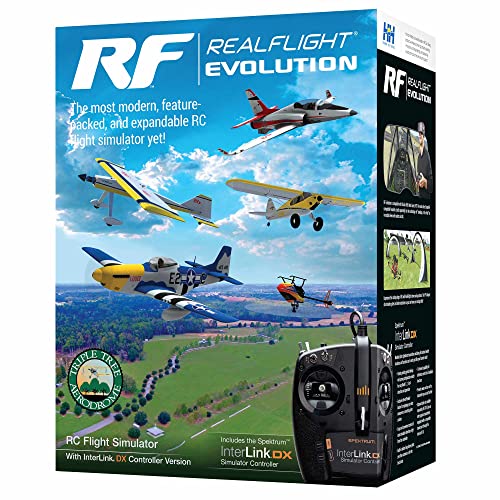 REALFLIGHT Evolution RC Flight Simulator Software with Interlink DX Controller Included RFL2000 Air/Heli Simulators Compatible with VR headsets Online Multiplayer Options - Image 2