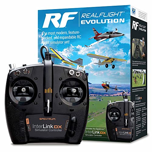 REALFLIGHT Evolution RC Flight Simulator Software with Interlink DX Controller Included RFL2000 Air/Heli Simulators Compatible with VR headsets Online Multiplayer Options - Image 1