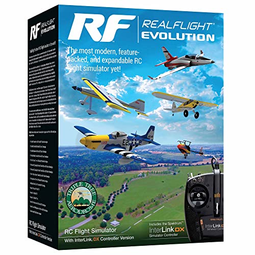 REALFLIGHT Evolution RC Flight Simulator Software with Interlink DX Controller Included RFL2000 Air/Heli Simulators Compatible with VR headsets Online Multiplayer Options - Image 3