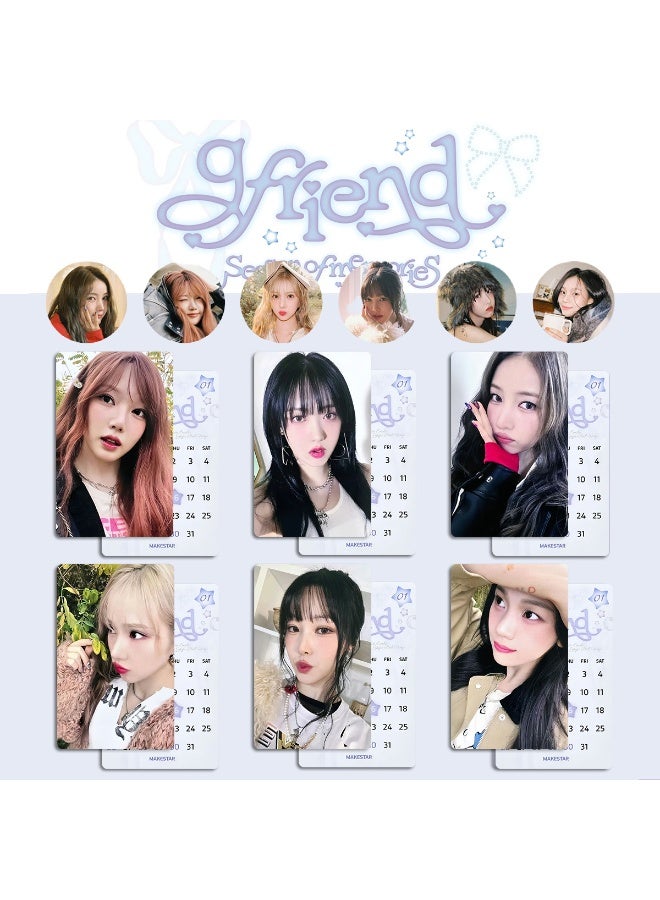 NIBEMINENT 6 Pcs Kpop GFRIEND 10th Anniversary Season of Memories Lomo Cards Card For Fans Collection Gifts - Image 1