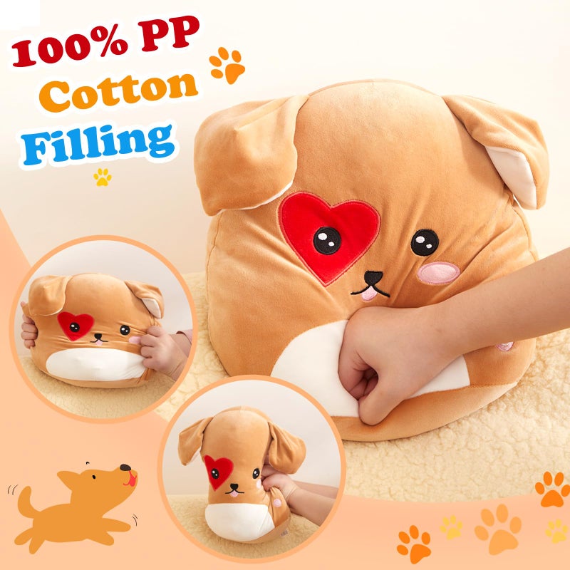 CozyWorld Light up Puppy Dog Plush Stuffed Animals with LED Colorful Night Light Glow Squishy Pillow Birthday Valentines Day Gift for Kids Girls Girlfriends 11.5 inch - Image 5