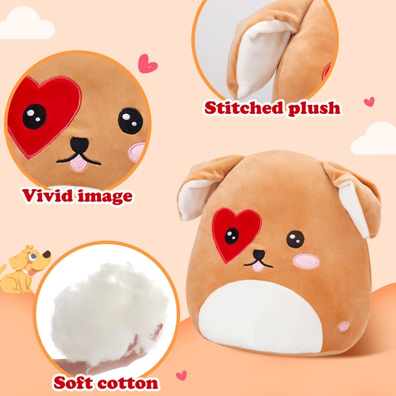 CozyWorld Light up Puppy Dog Plush Stuffed Animals with LED Colorful Night Light Glow Squishy Pillow Birthday Valentines Day Gift for Kids Girls Girlfriends 11.5 inch - Image 4
