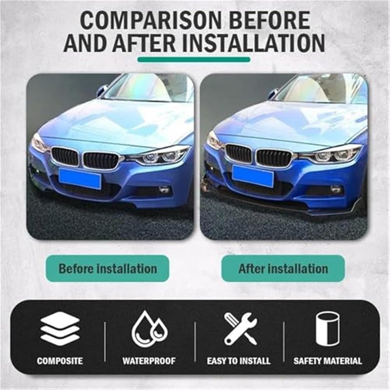 DEMULAX Carbon Fiber Front Bumper Splitter Lip - Image 3