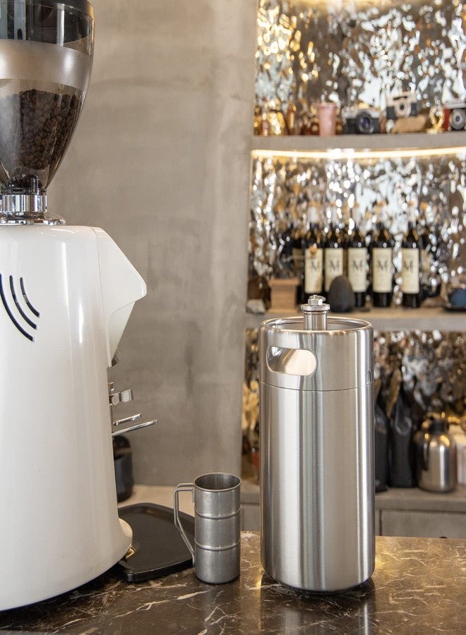 TMCRAFT برميل صغير من الفولاذ المقاوم للصدأ سعة 170 أونصة من TMCRAFT، عبوة بيرة محمولة مزودة بصمام تهوية وغطاء مصمم للحفاظ على نضارة المشروب - Image 3