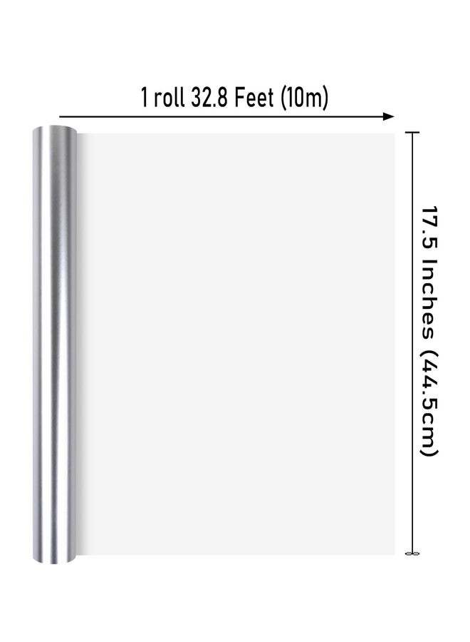 NESCCI Matte Metal Silvery Wrapping Paper, Solid Color Paper,Gift Wrapping Paper,Perfect for Wedding,Valentine's Day,Birthday, Christmas,Baby Shower,DIY Bouquet (17 Inches X 32.8 Feet) - Image 2