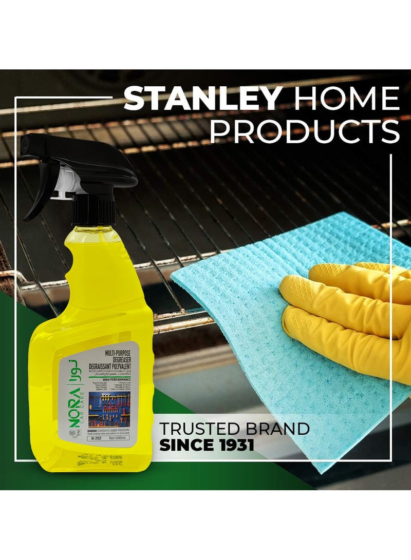 NORA Car Care Multi-Purpose Degreaser N-252, 500ml Powerful, Fast & Safe Grease Remover for Cars, Grills, Tools, Woodwork, Laundry, Boats & Motorbikes - Image 4