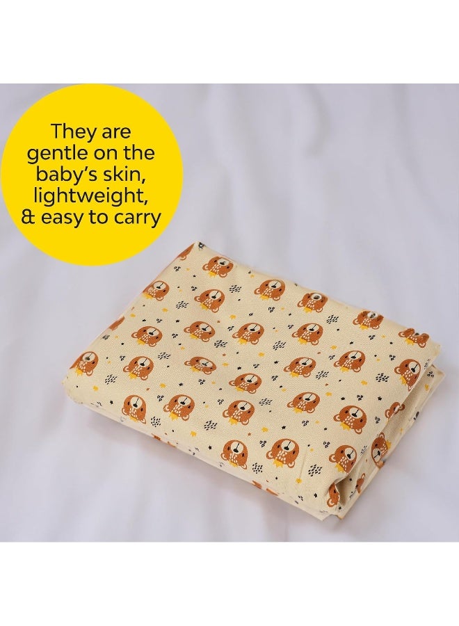 ماي نيو بون بطانية ماي نيوبورن بطبقات - طقم من 1 (طباعة الدب) | كيس نوم صديق للبشرة | المجمع | 0-12 شهرًا | مثالية للهدايا | غلاف قطني ناعم | بطانية متعددة الأغراض للأطفال الأولاد والبنات - Image 3