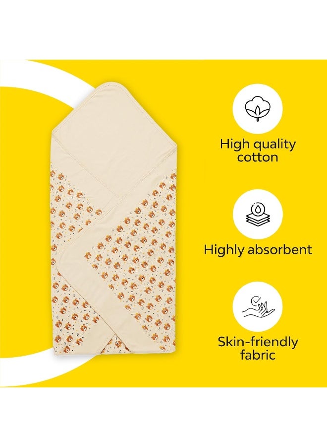ماي نيو بون بطانية ماي نيوبورن بطبقات - طقم من 1 (طباعة الدب) | كيس نوم صديق للبشرة | المجمع | 0-12 شهرًا | مثالية للهدايا | غلاف قطني ناعم | بطانية متعددة الأغراض للأطفال الأولاد والبنات - Image 4