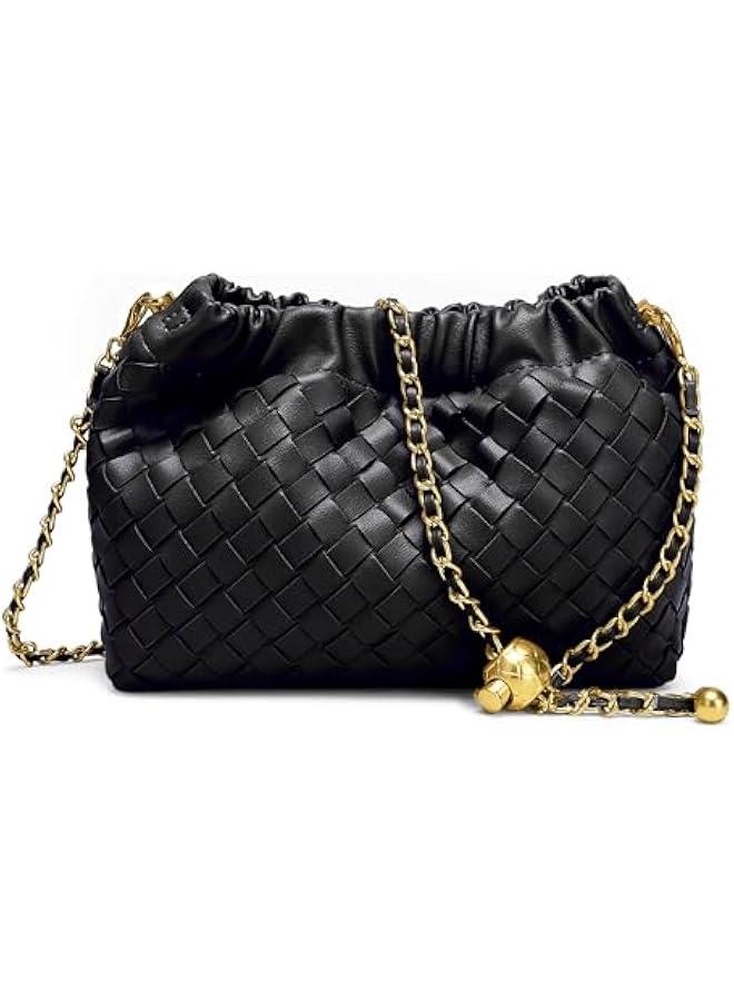 Arabest Woven Women's Crossbody Bag & Evening Purse, Trendy Dumpling Clutch & Hobo Cloud Shoulder Bag Trendy Dumpling Clutch - Image 1