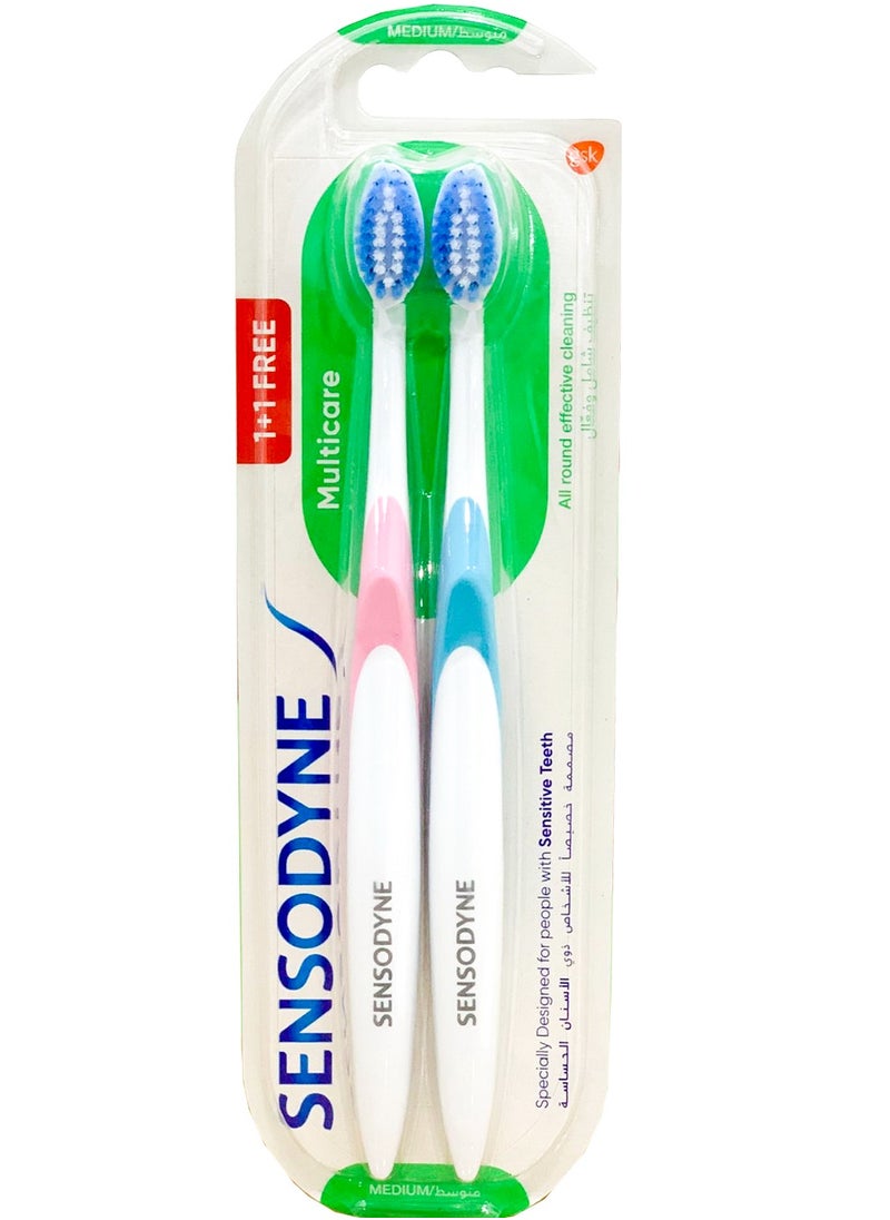 Sensodyne Complete Protection 1+1 ToothBrush for Sensitive Teeth- Medium Multi Color - pzsku/Z5AE0C04BA4318CEC650BZ/45/_/1728736342/6df0b450-98c1-4b87-9626-72946bdbf316