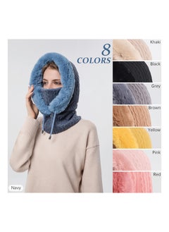 Winter Hats for Women, Slouchy Beanie Scarf Mask Faux Fur Hooded Balaclava Pullover Knitted Cap Warm Winter Beanie with Scarf Thermal Winter Hat with Neck Warmer Chic Winter Scarf and Hat Set - pzsku/Z5AE0C818941B9FECBC27Z/45/_/1740758490/4b2443cd-bad4-42e1-b259-cc2ce833cd8d