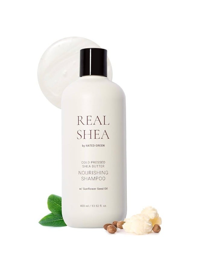 Rated Green Real Shea Butter Nourishing Shampoo - for Damaged Hair 400ml - Image 4