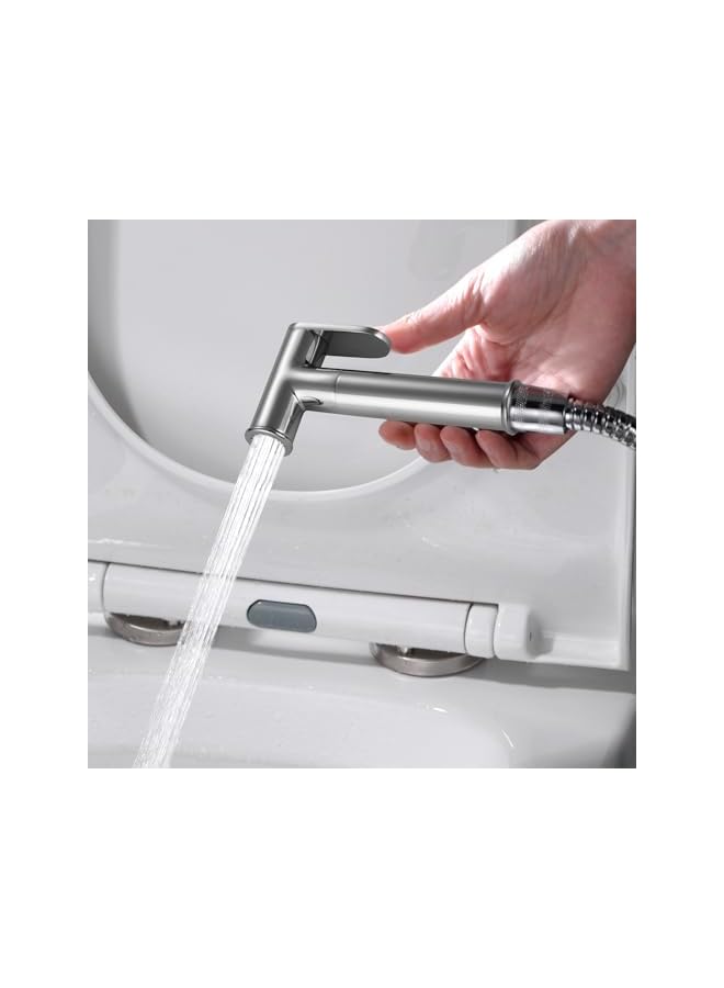 The Bros M22015R Concealed Handheld Bidet Sprayer Kit, Muslim Bidet Spray with Shattaf Sprayer, Shower Hose, Single Cold Water Only, Chrome, Silver - Image 5